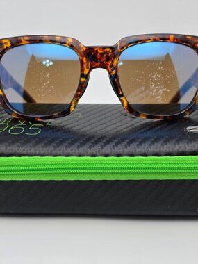 Smith Optics Comstock Flecked Blue Tortoise Frame Blue Mirror Lens Sunglasses